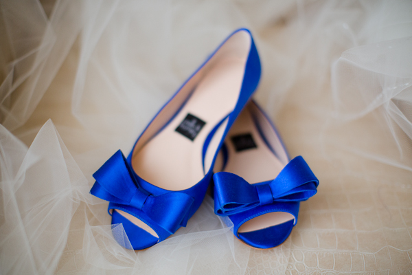 blue bridal shoes